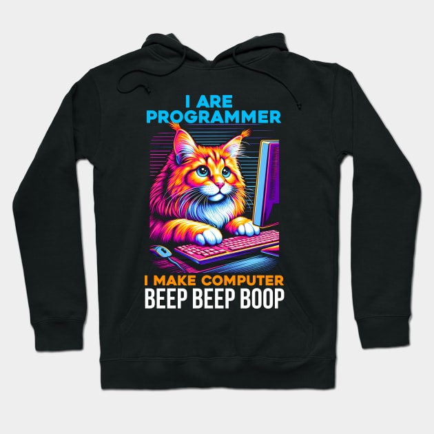 I Are Programmer Computer Cat Beep Boop I Funny IT Classic Hoodie by T-shirt US
